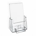thumbnail image 1 of Azar Counter Trifold Brochure Holder With Business Card Pocket Clear 50/Pack 252922-50PK, 1 of 4