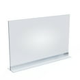 thumbnail image 1 of Azar Displays 102709 Clear Acrylic Double Sided Sign Holder 11" x 17" Horizontal with T-Strip, 10-Pack, 1 of 2