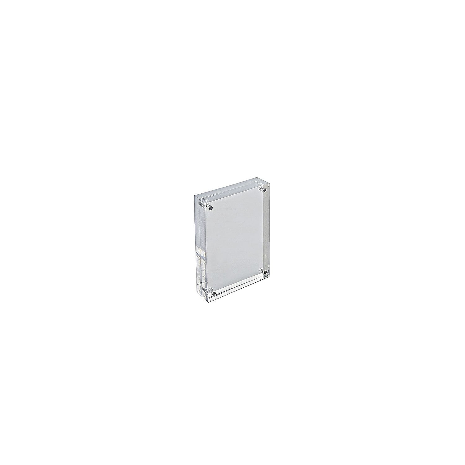 Silver Acrylic 4x6 Magnetic Tabletop and Wall Frame