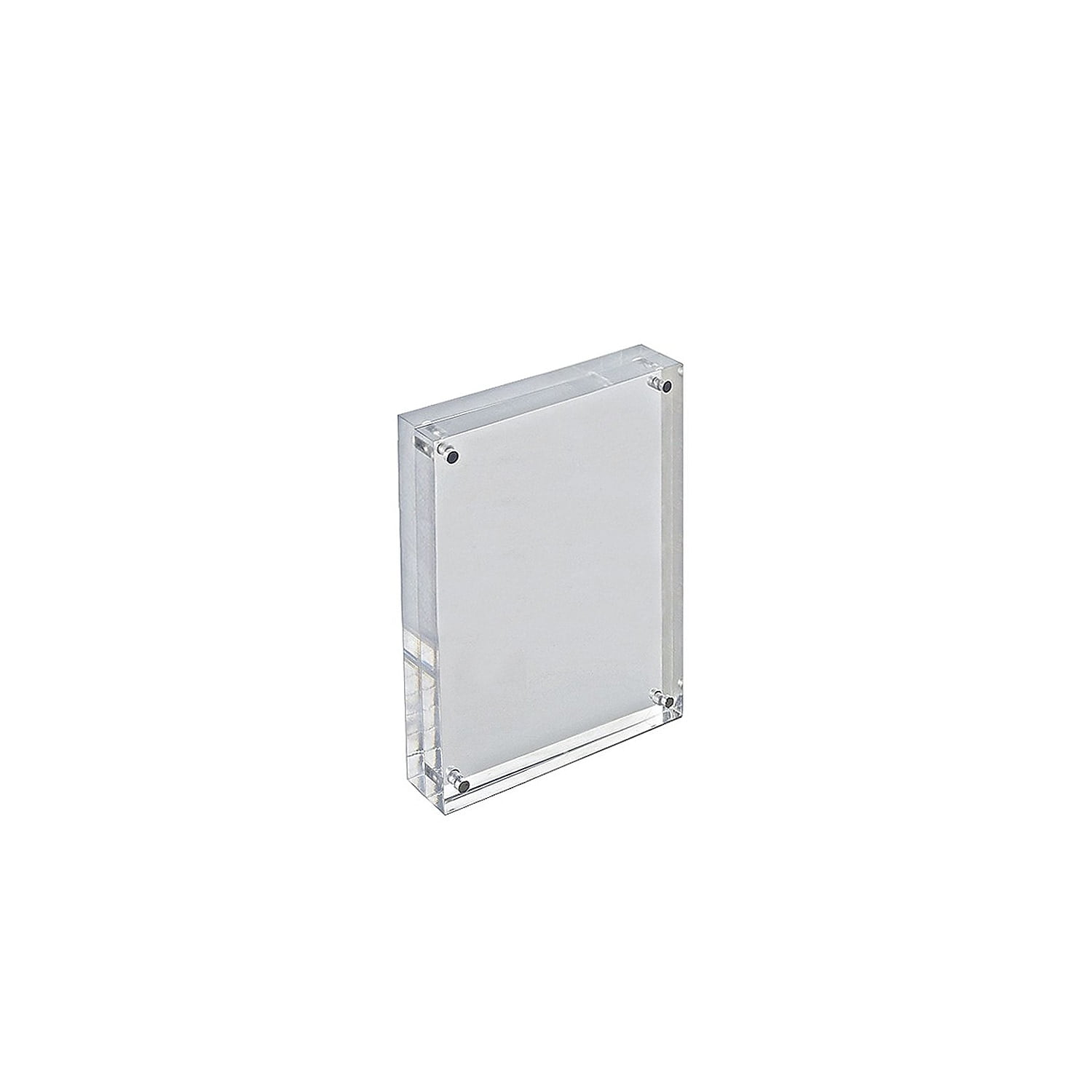Silver Acrylic Floating Block Frame 5" x 7"
