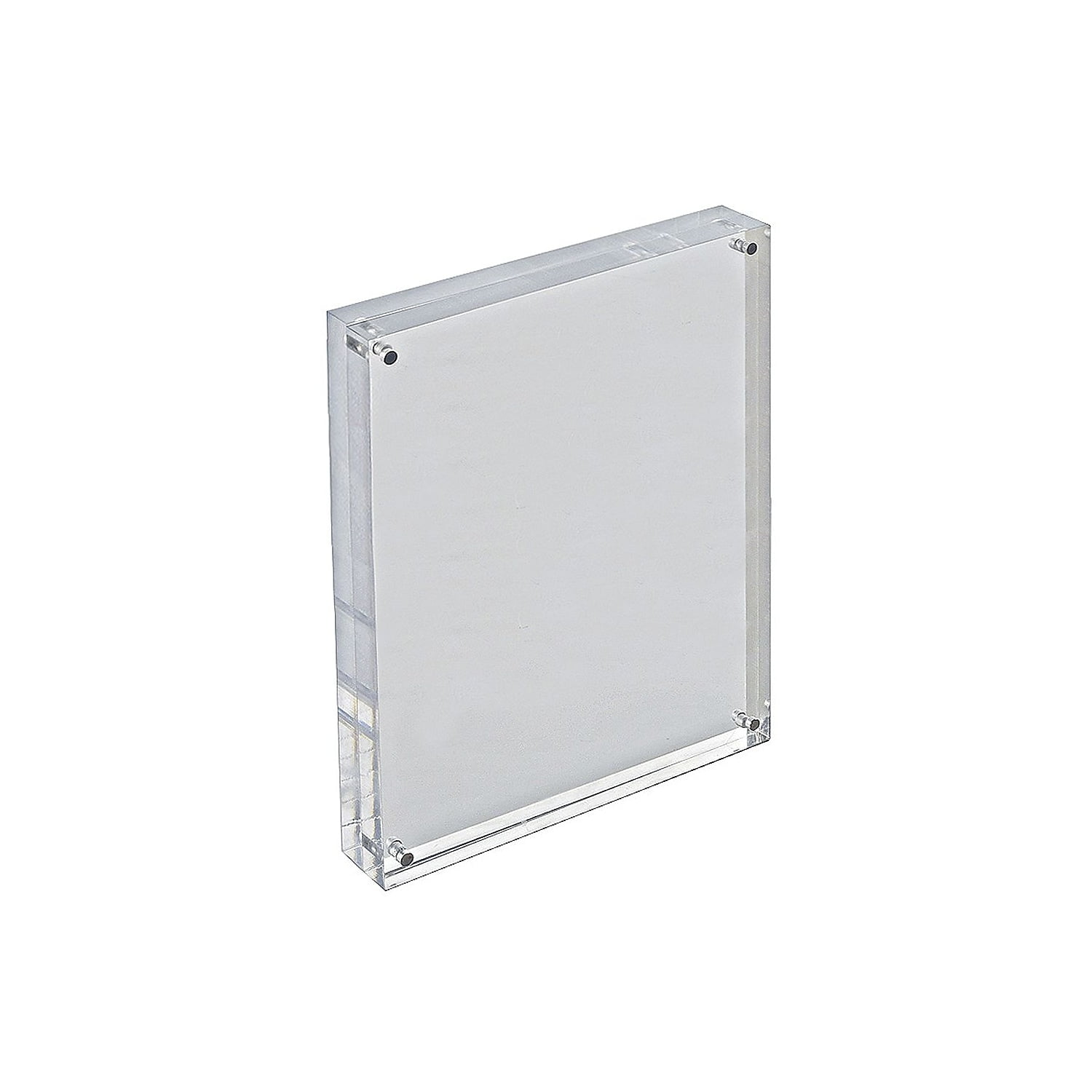 Classic Silver Acrylic Tabletop Floating Photo Frame 8.5" x 11"