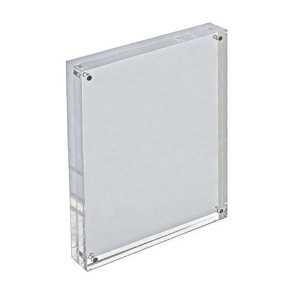 Azar Displays 104436 Clear Acrylic Magnetic Photo Frame Block 8.5" x 11" Vertical/Horizontal
