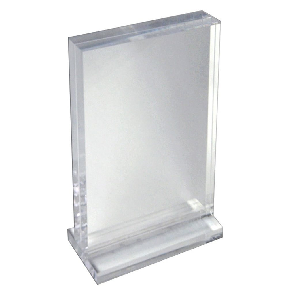 Clear Acrylic Freestanding Tabletop Photo Frame, 8.5" x 11"