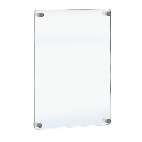 Azar Displays 105531 22-Inch by 28-Inch Wall Mount Standoff Acrylic Poster Frame - Clear Acrylic Wall Frame with Standoff Hardware Overall Size 31.5” x 23.5”