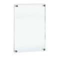 thumbnail image 1 of Floating Styrene Wall Frame with Rounded Edges, Silver Stand Off Caps: 22" X 28" Graphic Size, Overall Frame Size: 23.5"W x 31.5''H, 1 of 4