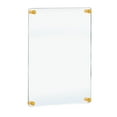 thumbnail image 1 of Azar Displays 105531-GLD Acrylic Floating Double Panel Wall Frame ,22" x 28" Graphic Size, Overall Frame Size: 24" x 31", Gold, 1 of 7