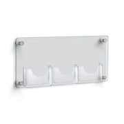 Three-Pocket Bifold Wall Mount Brochure Holder Overall Measurement 23"W X 11"H