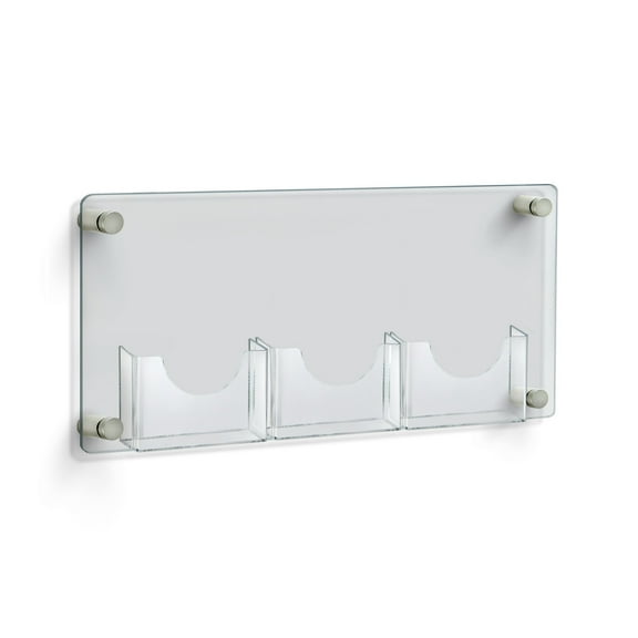 Three-Pocket Bifold Wall Mount Brochure Holder Overall Measurement: 23"W X 11"H