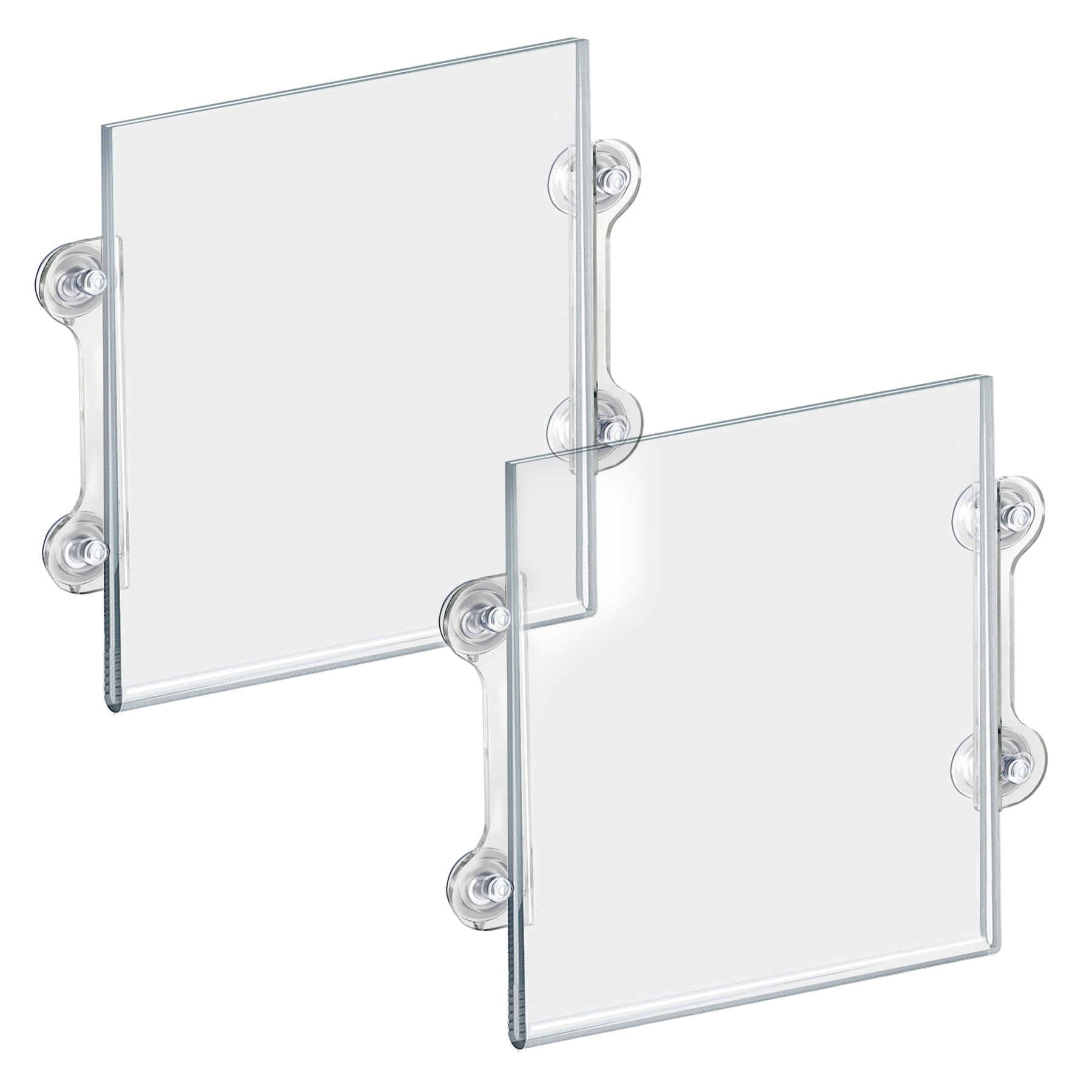 30 Packs 4 x 6 Inch Acrylic Sign Holder Clear Table Menu Display Stand  Acrylic Stands for Display Standing Menu Flyer Holder Double Sided Clear
