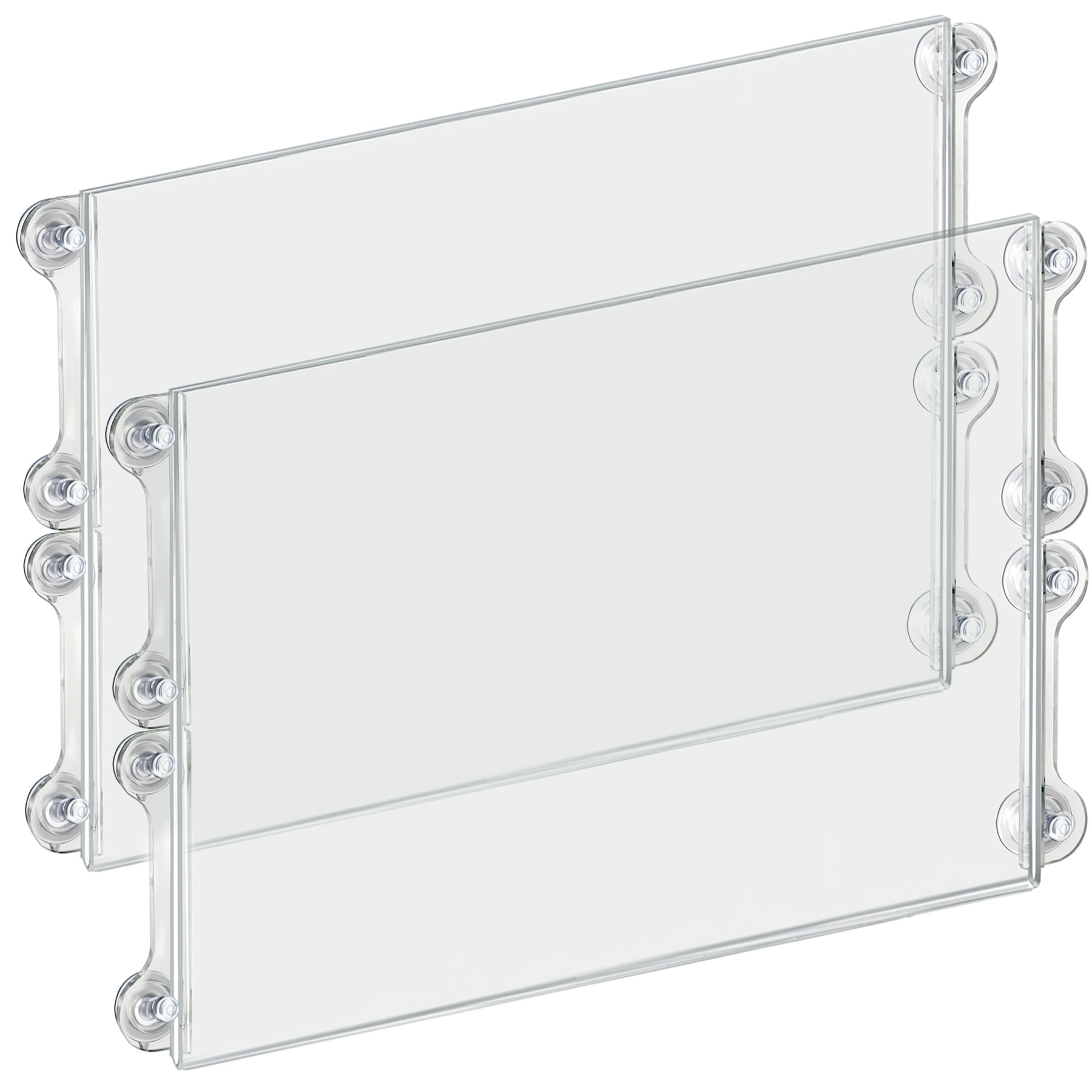 Azar Displays 106629 Clear Acrylic Window/Door Sign Holder Frame with Suction  Cups 22