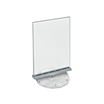 Two Sided Revolving Acrylic Sign Holder: 8.5"W x 11"H, 2-Pack
