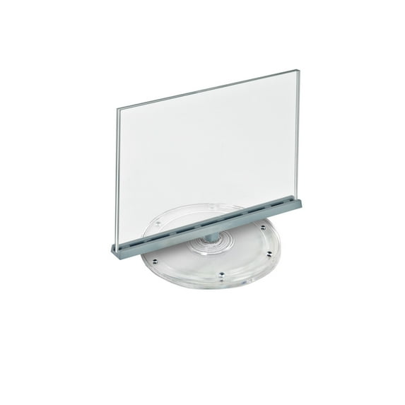 Two Sided Revolving Acrylic Sign Holder: 11"W x 8.5"H, 2-Pack