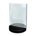thumbnail image 1 of 5.5"W x 8.5"H Vertical Frame on a Weighted Black Round Base, 10-Pack, 1 of 3