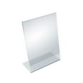 thumbnail image 1 of Angled L-Shaped Sign Holder Frame with Slant Back Design 7"x 11''High- Vertical/Portrait, 10-Pack, 1 of 5