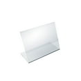 thumbnail image 1 of Angled L-Shaped Sign Holder Frame with Slant Back Design 5"x 3.5''High- Horizontal/Landscape, 10-Pack, 1 of 5