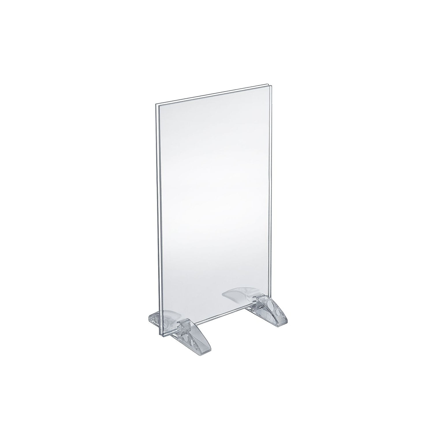 Clear Acrylic Dual Stand Desktop Sign Holder, 8.5" x 14"