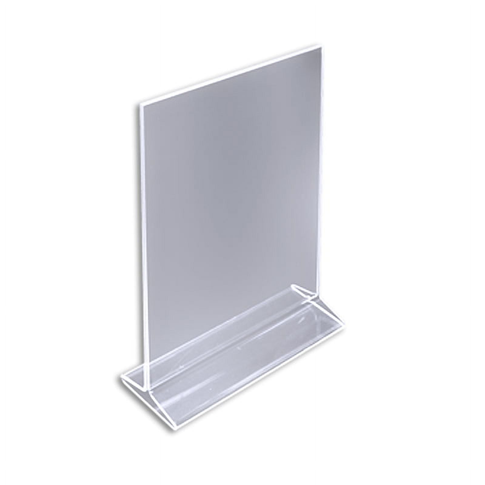 Azar Displays 142715 Top Loading Clear Acrylic T-Frame Sign Holder 8.5