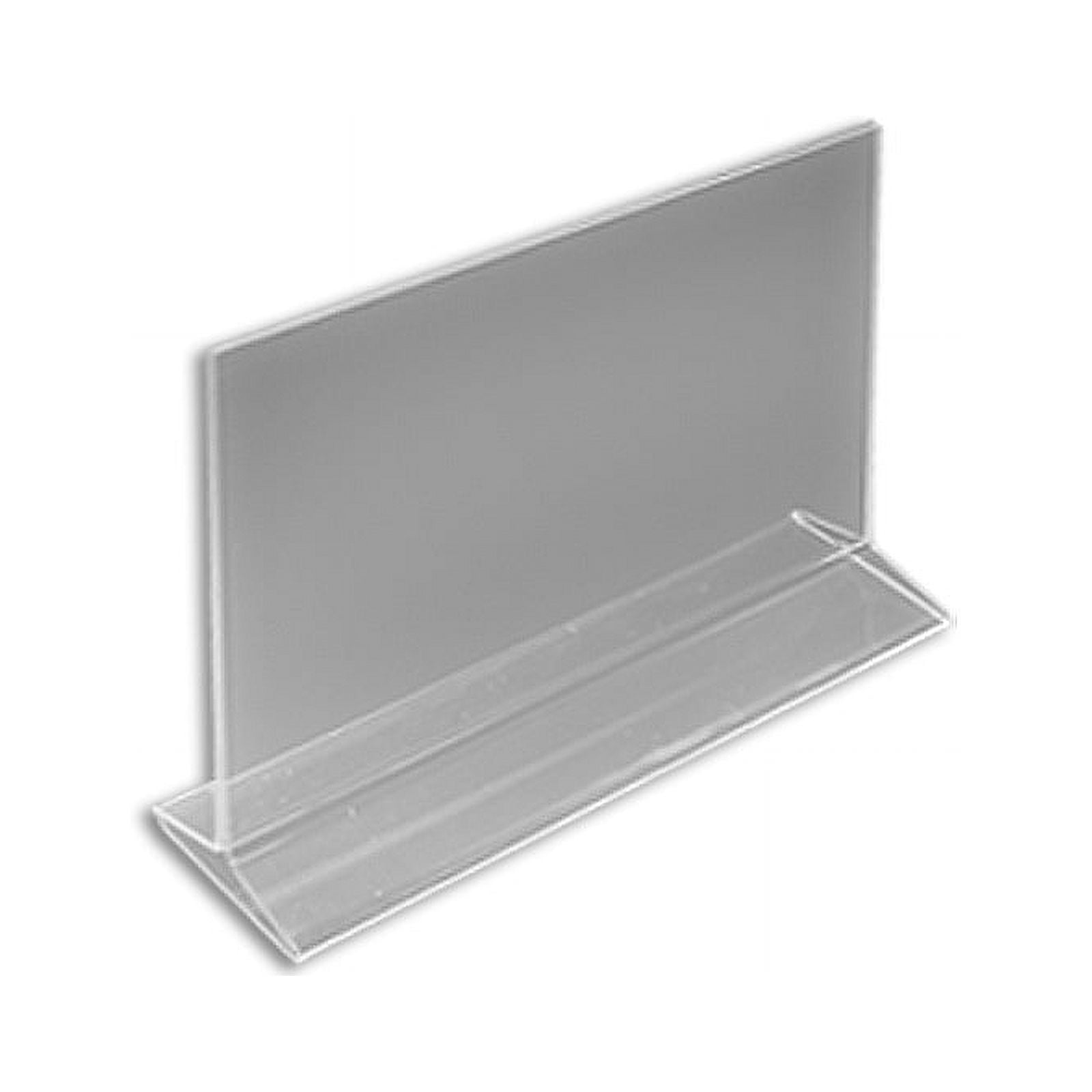 Azar Displays 142715 Top Loading Clear Acrylic T-Frame Sign Holder 8.5
