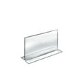 thumbnail image 1 of Bottom Loading Clear Acrylic T-Frame Sign Holder 8.5" Wide x 5.5'' High-Vertical/Portrait, 10-Pack, 1 of 3