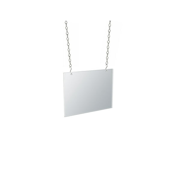 Clear Acrylic Wall Hanging Frame 11" Wide x 8.5'' High - Horizontal/Landscape, 4-Pack