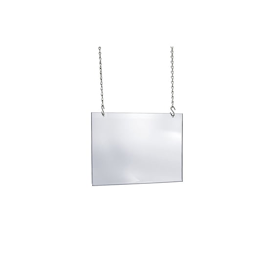 Azar Displays 172718 Clear Acrylic Wall Hanging Frame 24" Wide x 18'' High - Horizontal/Landscape