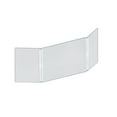 thumbnail image 1 of Small 46" wide x 18" high Clear Acrylic Tri Fold PLEXIGLASS Protective Shield, Sneeze Guard, Personal Barrier, adjustable heights for pass through on the bottom, 1 of 7