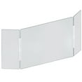 thumbnail image 1 of X-Large 62"wide x 30" high Clear Acrylic Tri Fold PLEXIGLASS Protective Shield, Sneeze Guard, Personal Barrier, adjustable heights for pass through on the bottom, 1 of 7