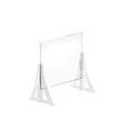 thumbnail image 1 of 20" x 20" New Counter Acrylic Shield, Plexiglass Protective Panel, Splash Guard. New Support Stands. Adjustable Heights. Acrylic .100" Thick, 2-Pack, 1 of 7