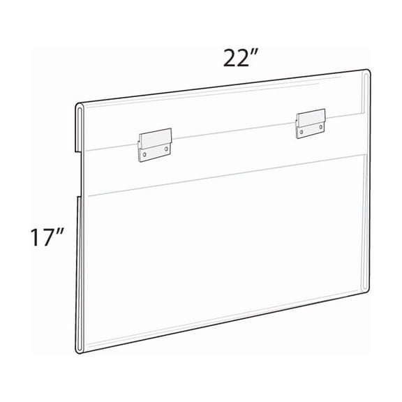22"W x 17"H Wall Mounted Poster Frame. Mounting Hardware Included.