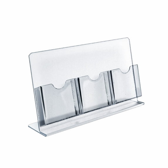 Three-Pocket Slant-Back Brochure Holder, 2-Pack