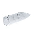 thumbnail image 1 of 4-Compartment Storage Tray 10.5" W x 5" D x 3" H with 2 U-Hooks for Pegboard, Slatwall or Counter, 2-Pack, 1 of 3