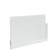 thumbnail image 1 of Wall Mount Sign Holder w/ Trifold Pocket: 11" W X 8.5" H Graphic Size. Overall Frame Size: 16" W x 8.5" H, 2-Pack, 1 of 4