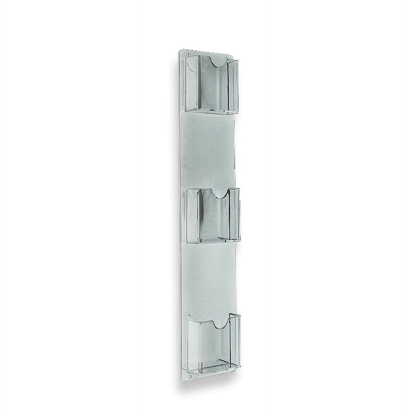 Azar Displays 252065 ThreePocket Vertical Wall Mount Brochure Holder Azar Displays 252065 ThreePocket Vertical Wall Mount Brochure Holder