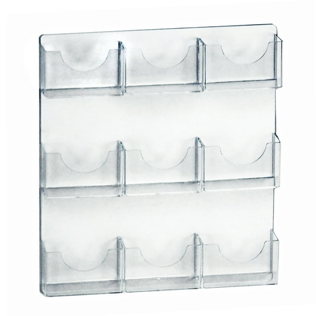 Azar Displays 252092 NinePocket Wall Mount Bifold Brochure Holder, 2 Azar Displays 252092 NinePocket Wall Mount Bifold Brochure Holder, 2