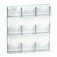 thumbnail image 1 of Nine-Pocket Wall Mount Bifold Brochure Holder, 2-Pack, 1 of 4