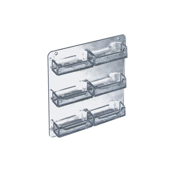 Six-Pocket Wall Mount Business/Gift Card Holder, 2-Pack