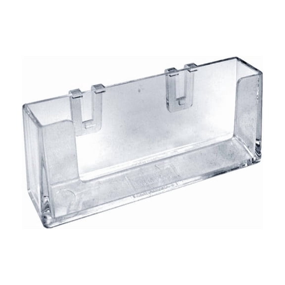 Styrene Clip-on Removable Business Card Pocket, 10-Pack
