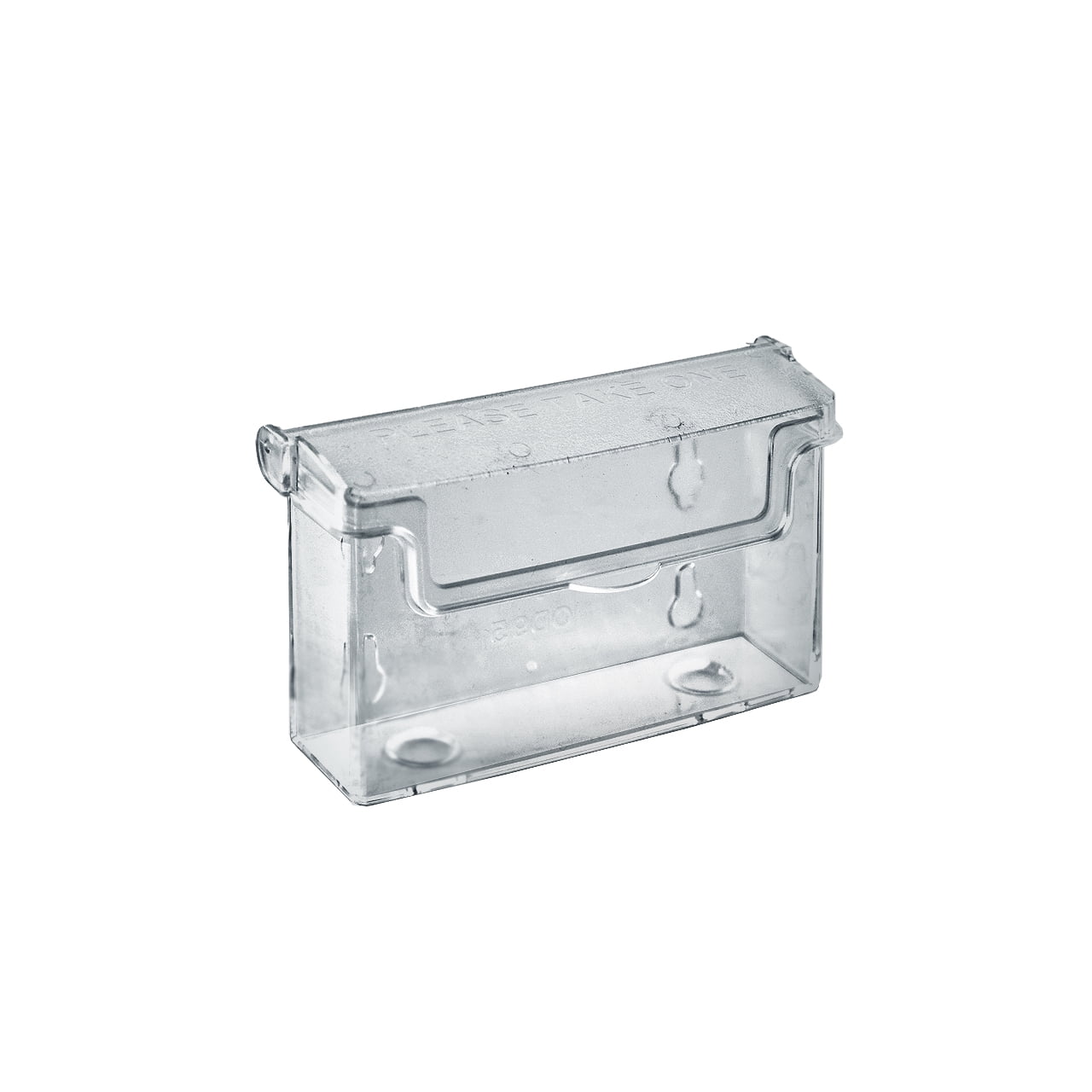 Clear Crystal Styrene Outdoor Business Card Holder, 2-Pack