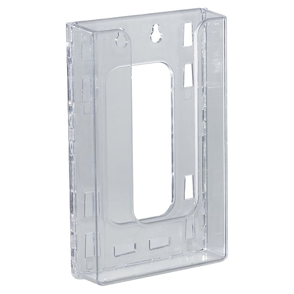 Clear Plastic Wall Mounted Top Loading Brochure Holder, 10-Pack