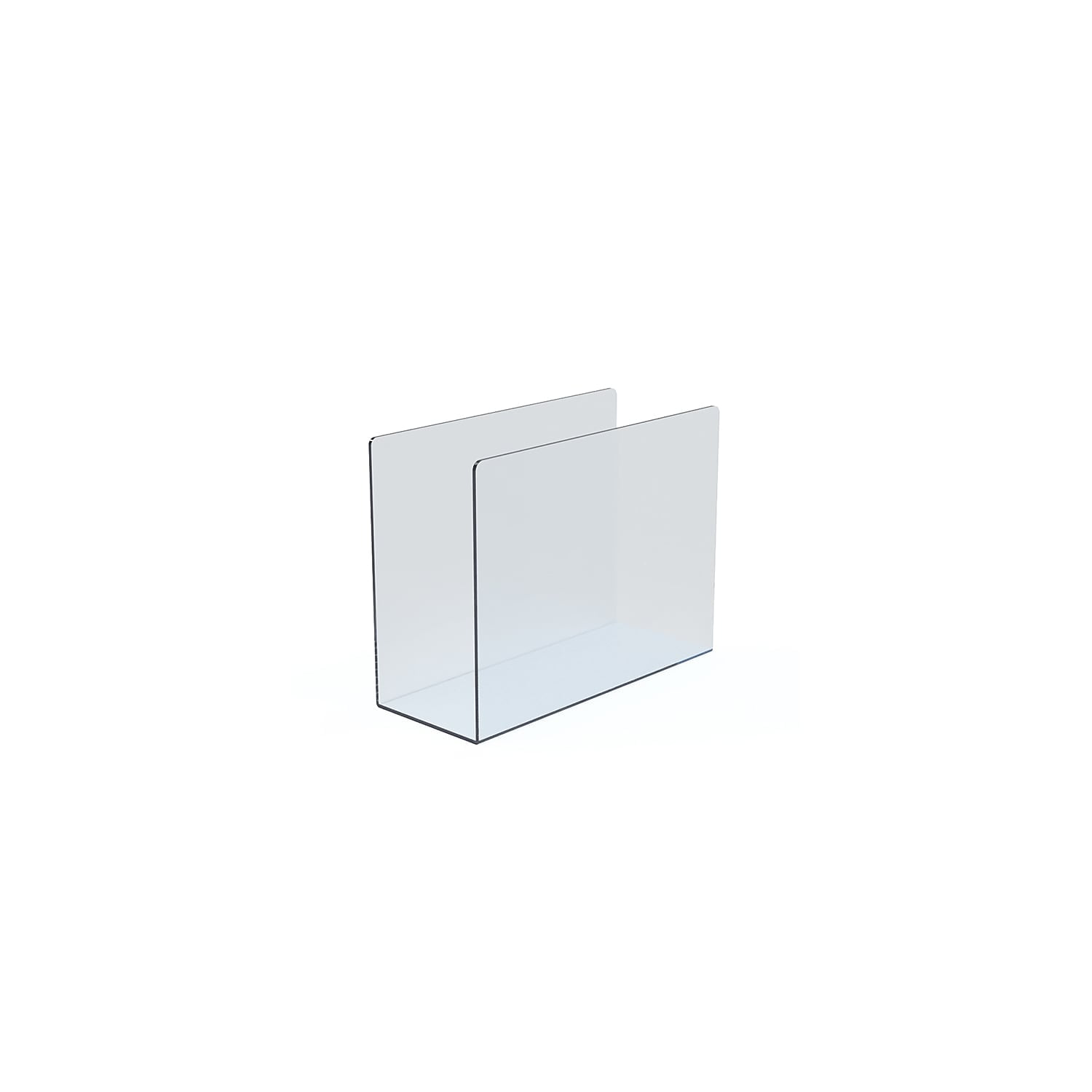 Small Clear Acrylic Desk File Holder Set of 4