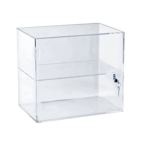 Acrylic Lockbox Countertop Display Case 14" wide