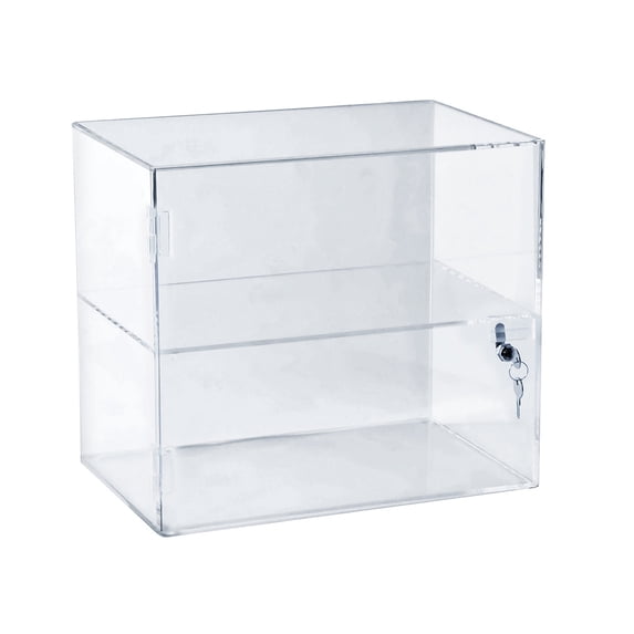 Acrylic Lockbox Countertop Display Case 14" wide