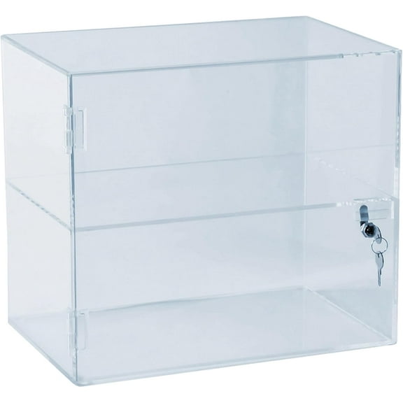 Azar Displays 255400 Clear Acrylic Lockbox Countertop Display, Clear
