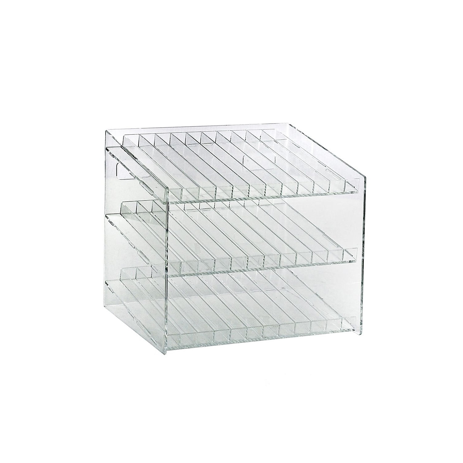 Clear Acrylic 3-Tier Cosmetic Display Rack