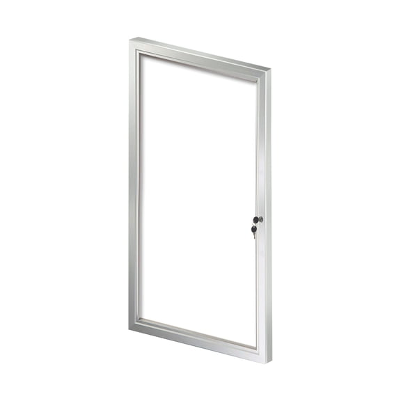 Medium Enclosed Magnetic Message Board w/ Lock & Key