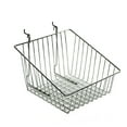 thumbnail image 1 of 8"H Sloped Chrome Wire Basket, 2-Pack, 1 of 2