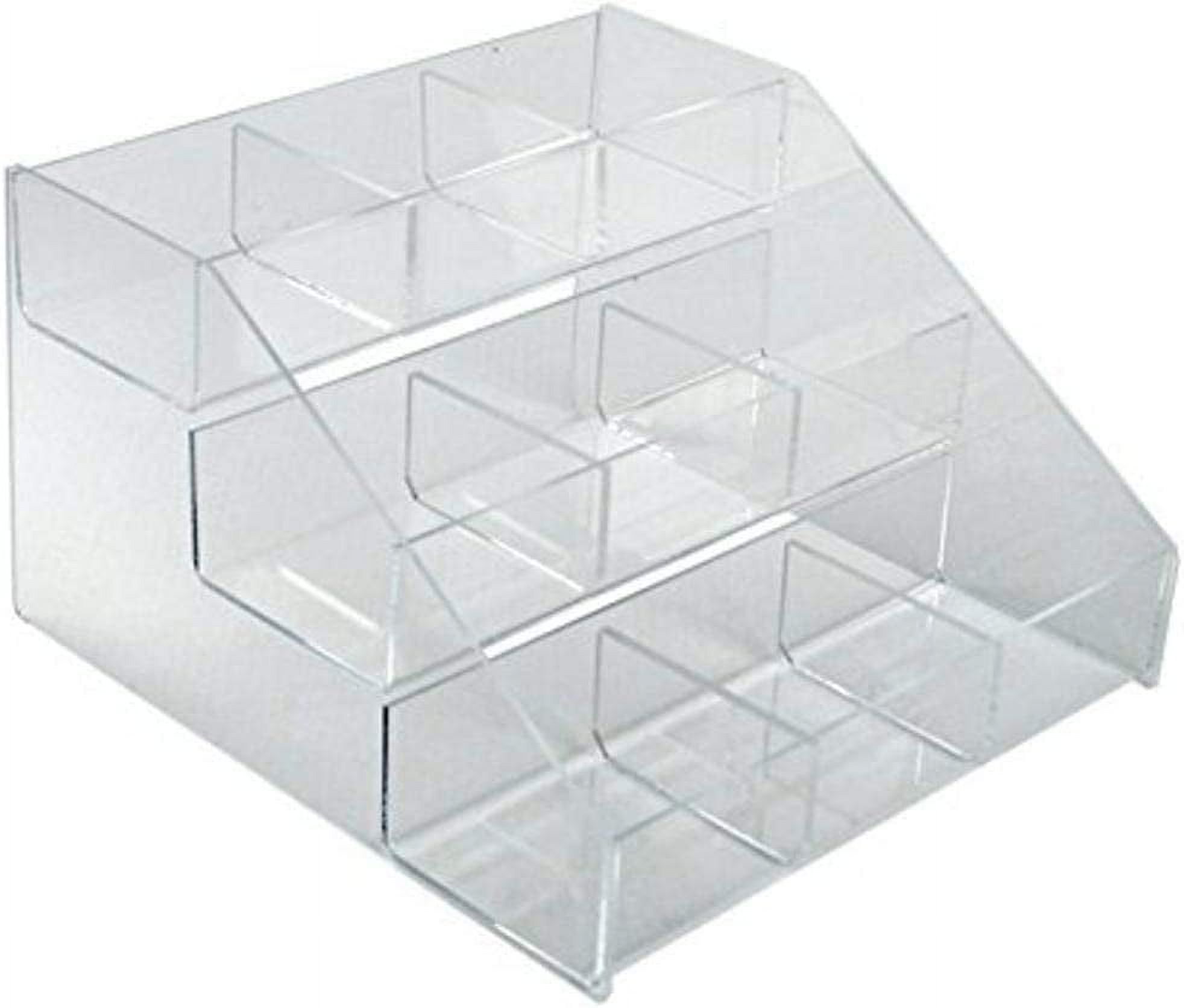 Azar Displays 326039 Three-Tier Counter with 9-Compartment Counter Step ...