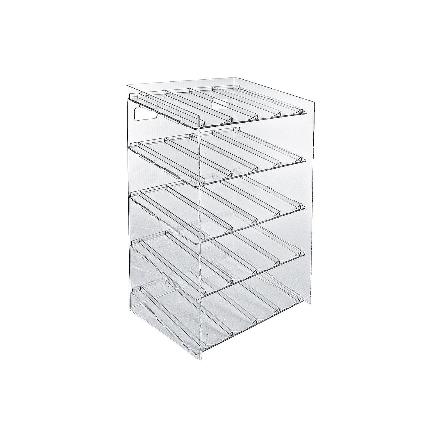 Clear Acrylic 5-Tier Cosmetic Display Rack