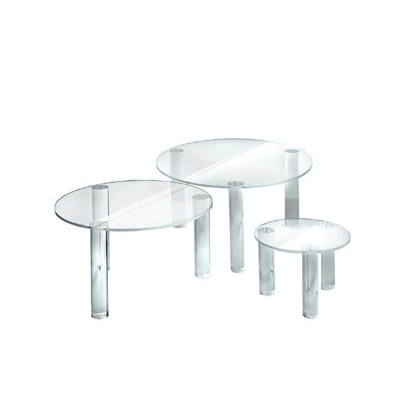 3-Piece Acrylic Small Round Riser Set