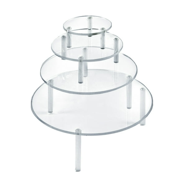4-Piece Acrylic Small Round Riser Set